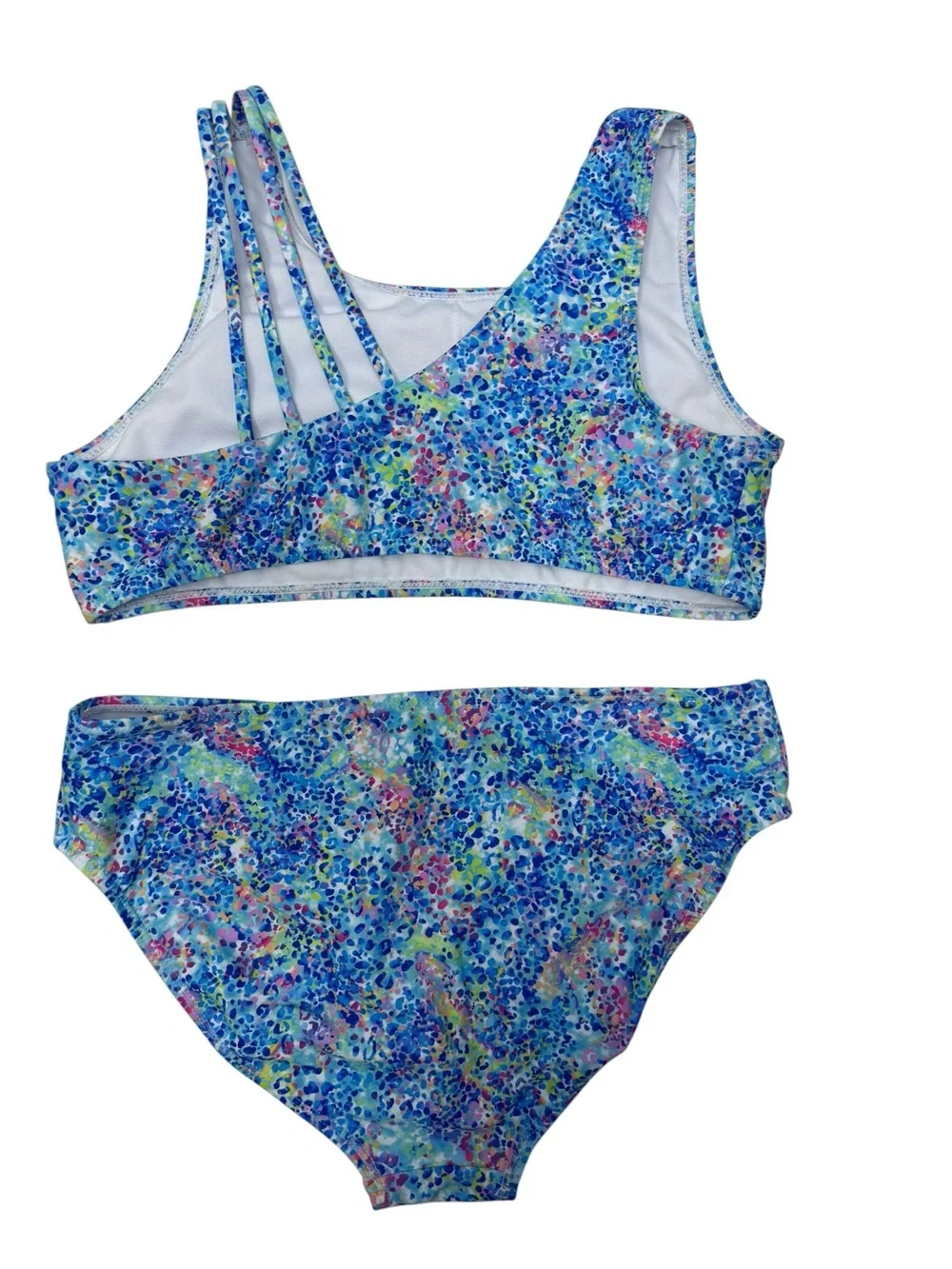 Andy & Evan Girls XL 16 Bikini Set Colorful Print Two Piece Swim